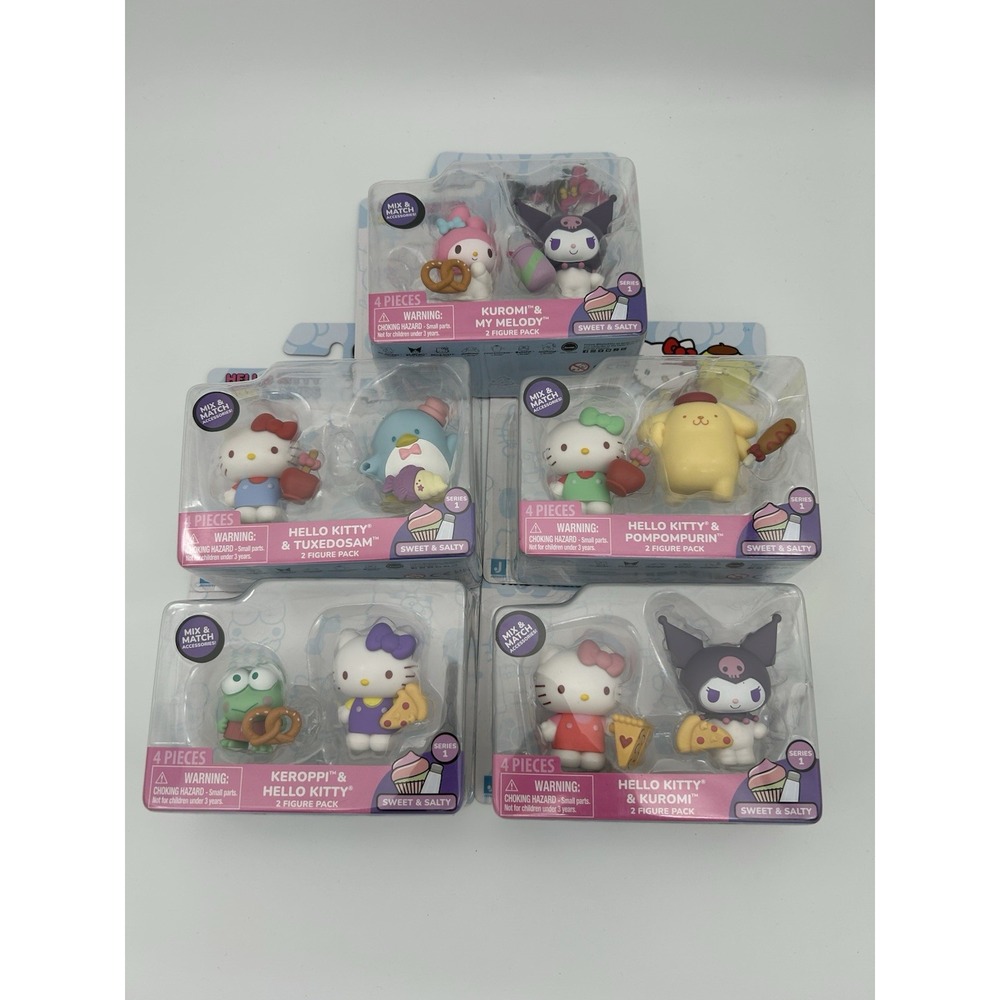 Lot Of 5 Jazwares Sanrio Hello Kitty & Friends Series 1 Ages 6+.